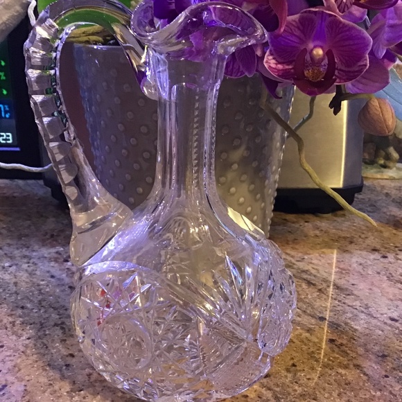 Antique American Brilliant Period ABP Hand Cut Crystal Cruet Decanter - Picture 10 of 12